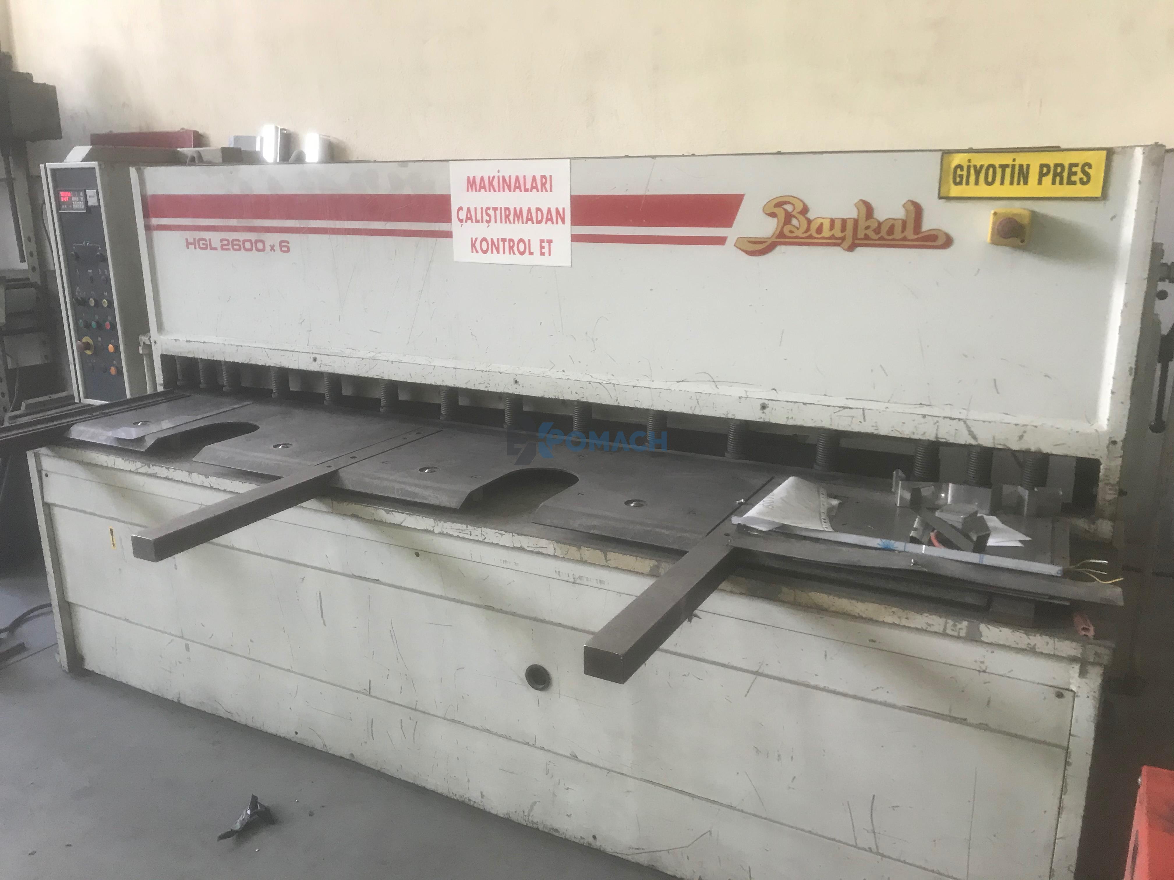 Baykal 2600x90 Press Brake-Shearing Set