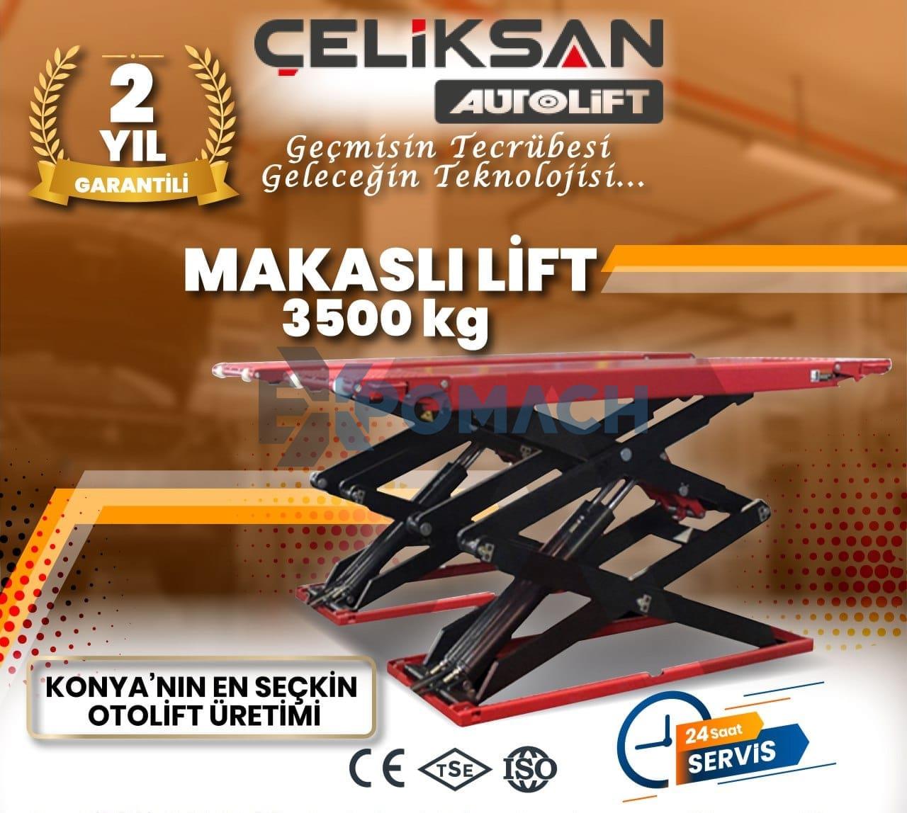 ÇELİKSAN MAKASLI ARAÇ KALDIRMA LİFTİ