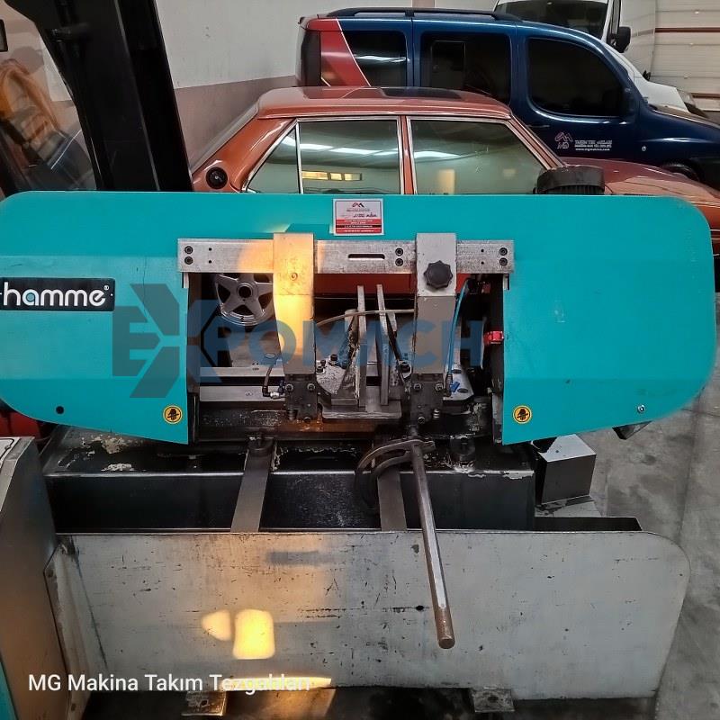 300mm HAMME Yarı Otomatik 45 Derece Açılı Şerit Testere 2014 Mode