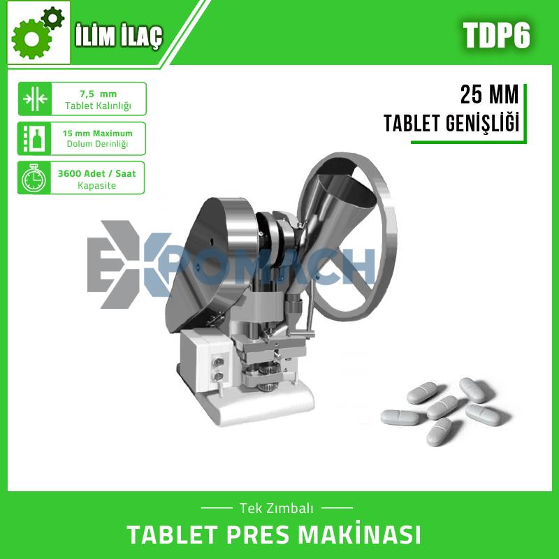 TDP-6 - TABLET PRESS MACHINE - 25MM