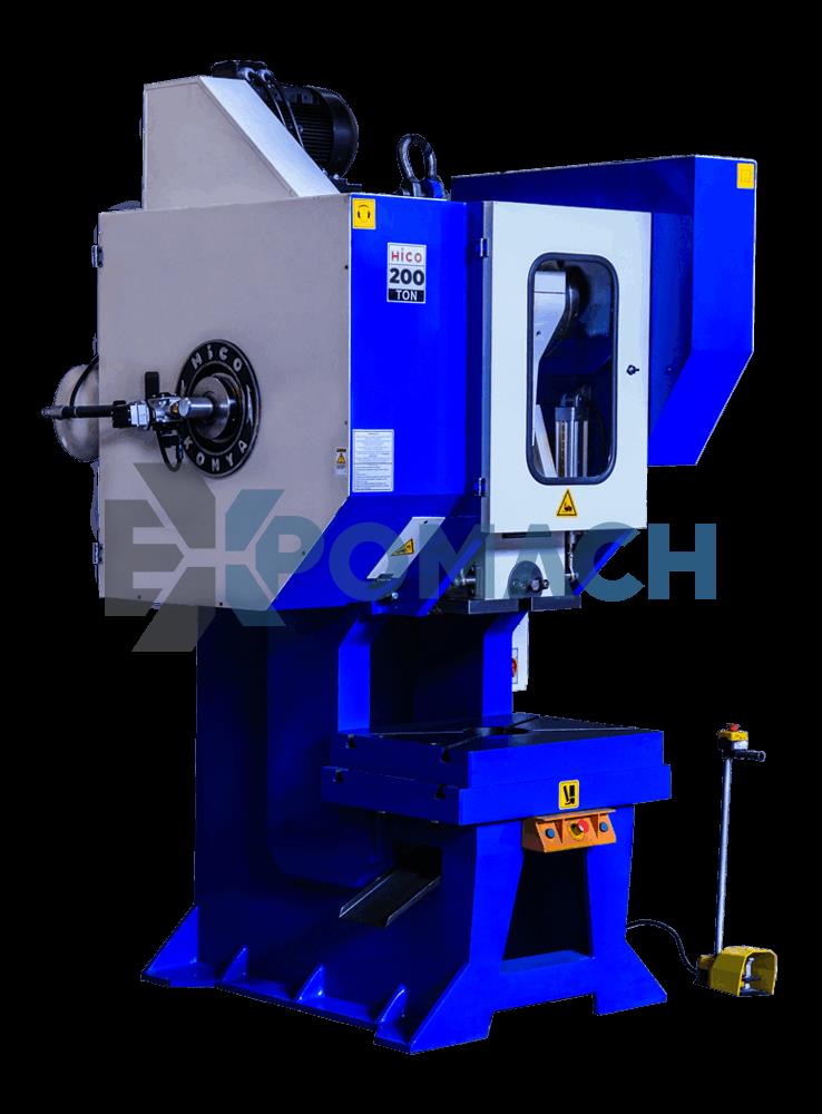 200 Ton C Type Eccentric Press with Pneumatic Clutch - Grinding