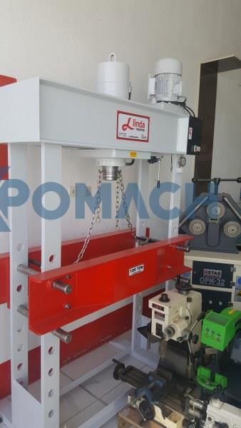 100 Ton Linda Machine Motorized Hydraulic Workshop Press - Hydraulic Workshop Press