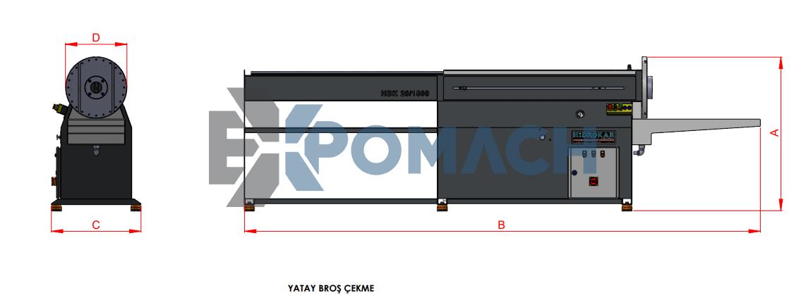 Kama Açma Broş Çekme Presi - Keyseating Broaching Press