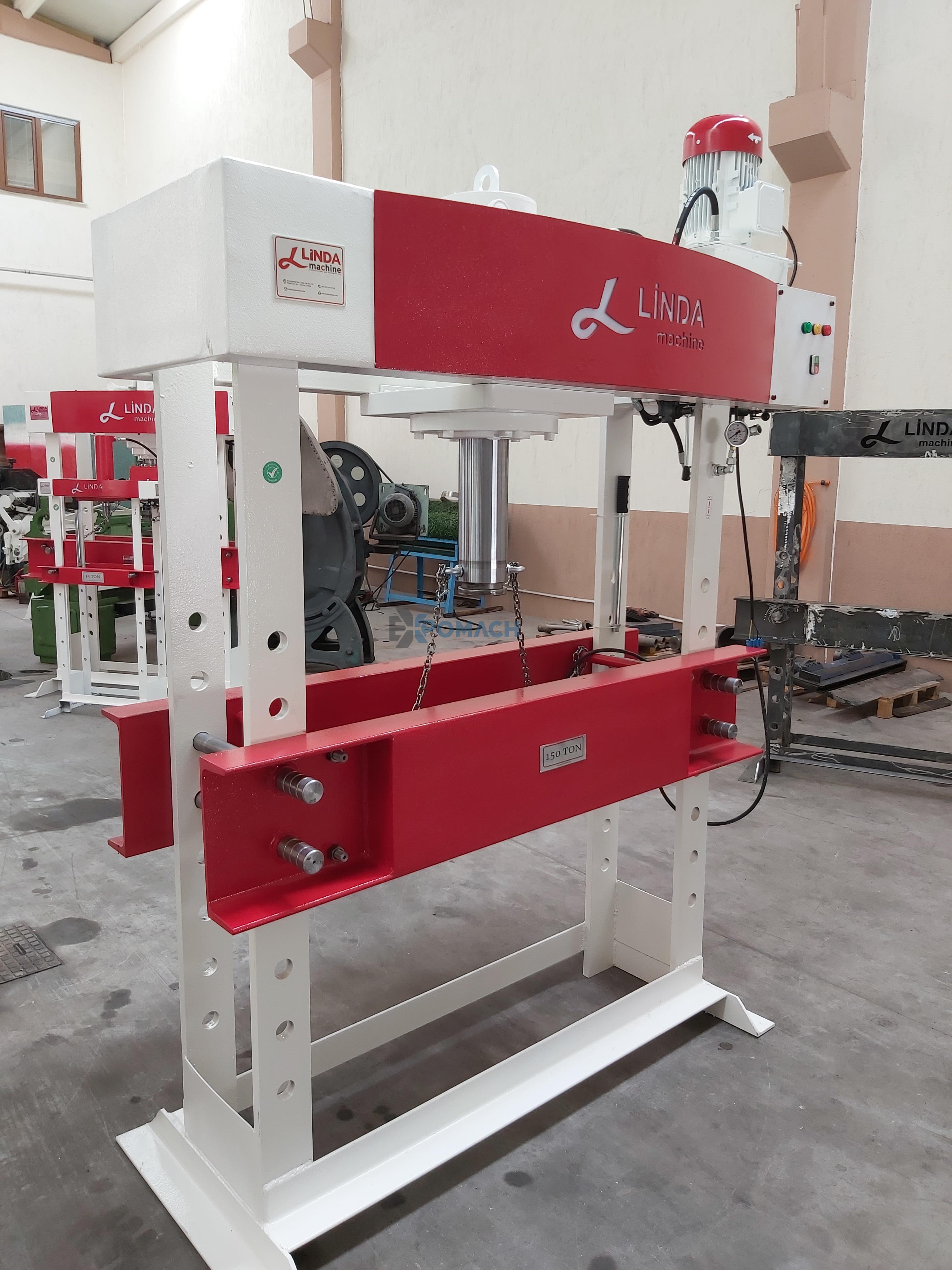 150 TON MOTORIZED HYDRAULIC WORKSHOP PRESS