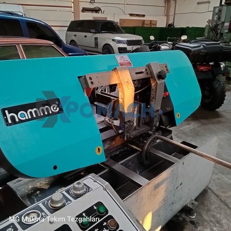 300mm HAMME Yarı Otomatik 45 Derece Açılı Şerit Testere 2014 Mode