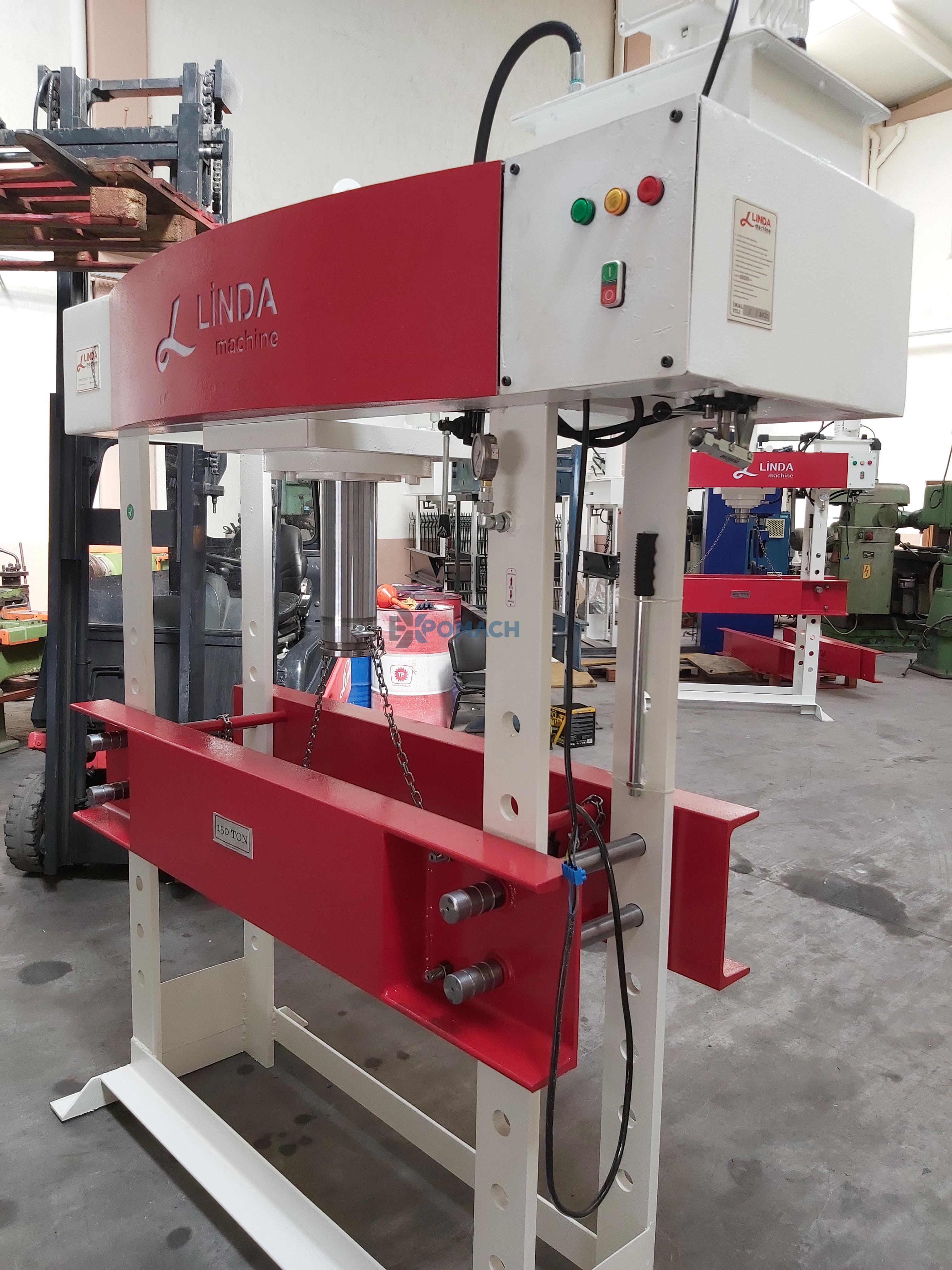 150 TON MOTORIZED HYDRAULIC WORKSHOP PRESS