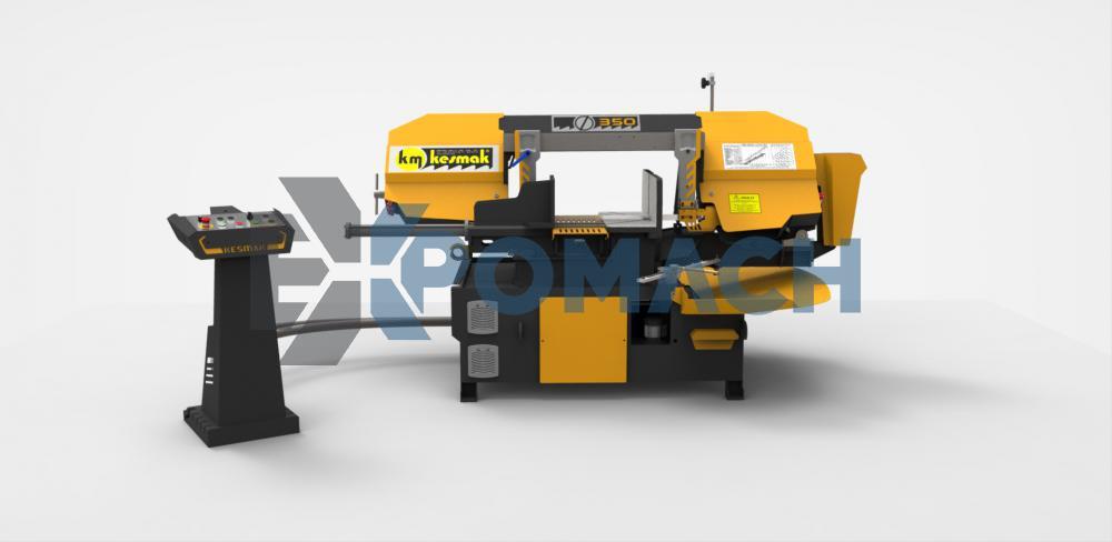 KMY 2DG 350 Semi-Automatic Angled Band Saw