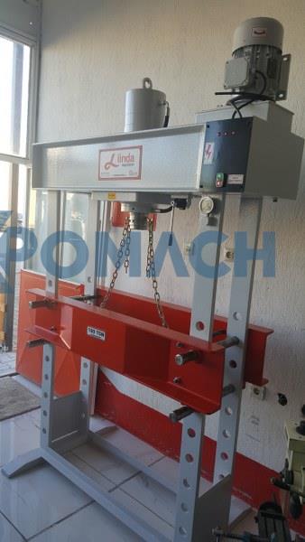 100 Ton Linda Machine Motorized Hydraulic Workshop Press - Hydraulic Workshop Press