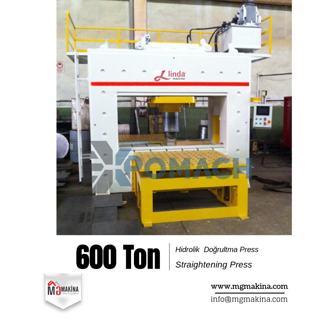 600 Tonluk Doğrultma Press Linda Machine Marka - Straightening Press