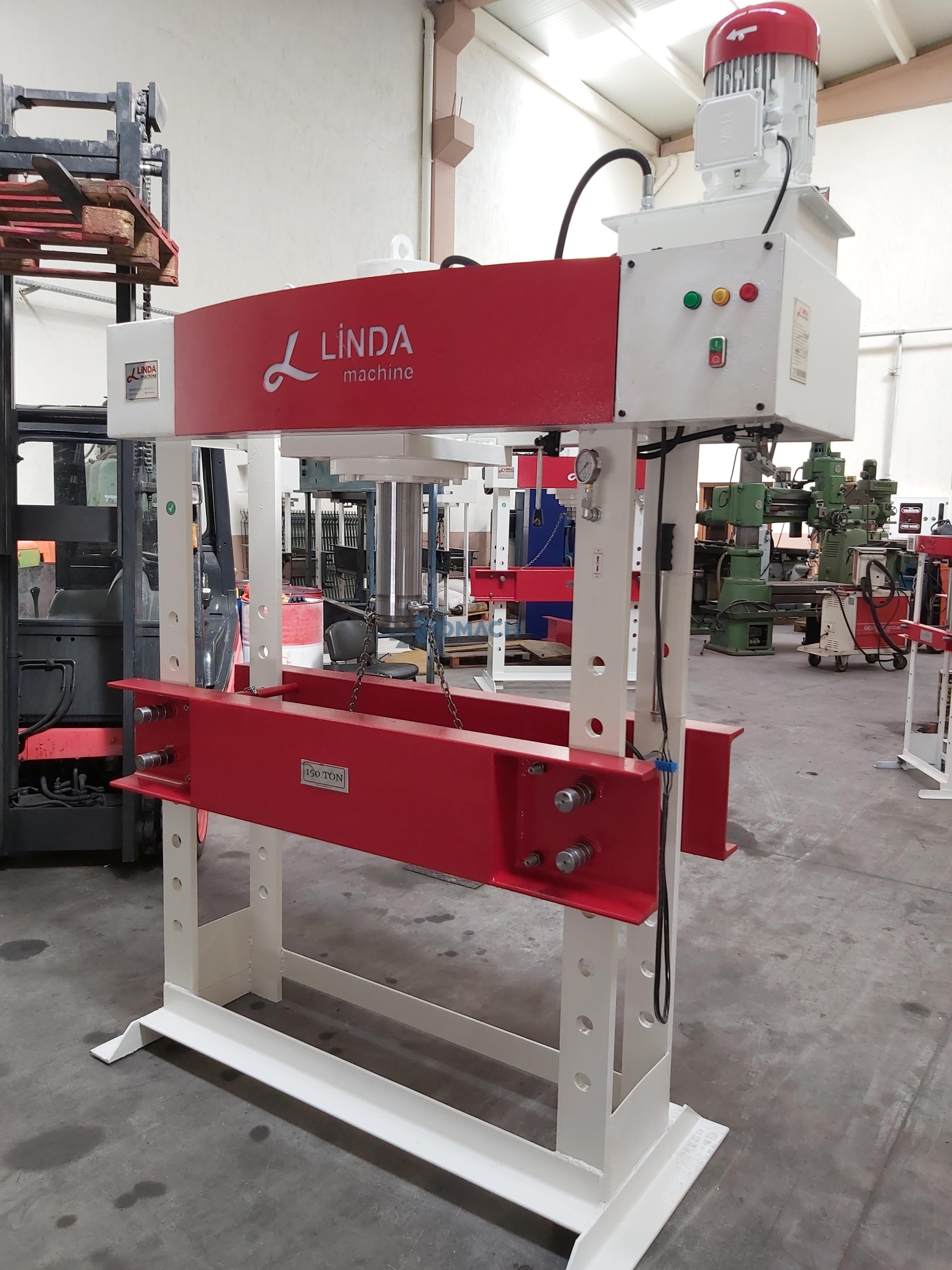 150 TON MOTORIZED HYDRAULIC WORKSHOP PRESS