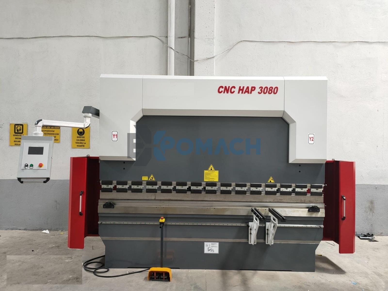 CNC 3100 x 80 Ton 3 Axis Motorized Crowning Hydraulic Press Brake (NEW)