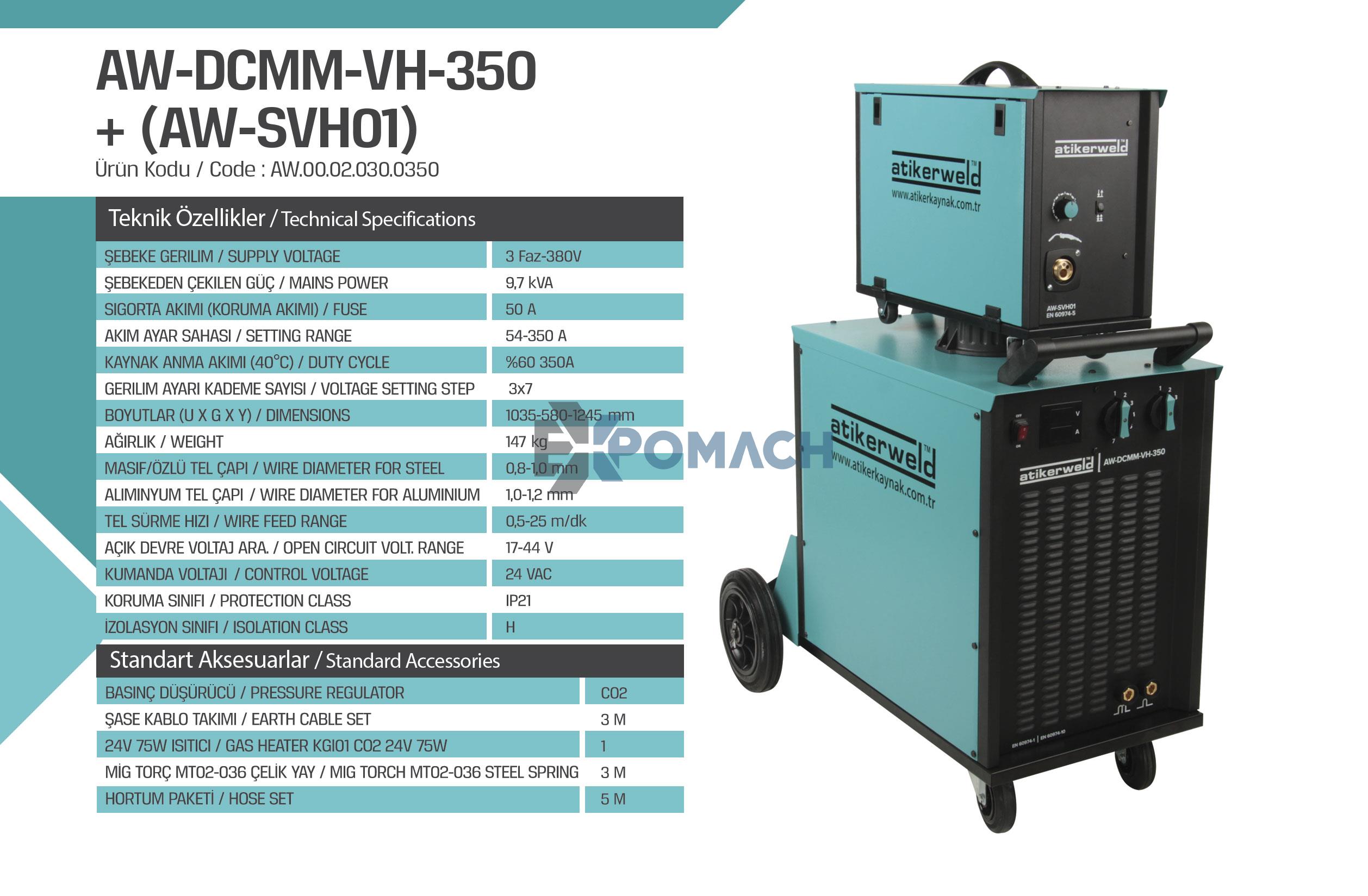 350 Amp Mıg Mag Gaz Altı Kaynak Makinesi- Welding