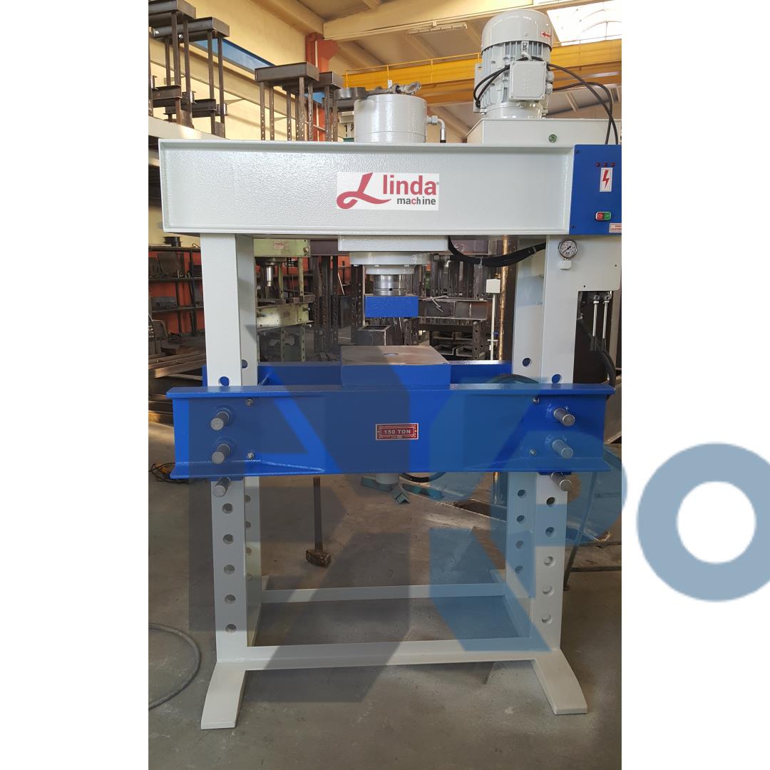 150 Ton Hydraulic Bottom Push Workshop Press - Hydraulic Workshop Pushing Press Bottom