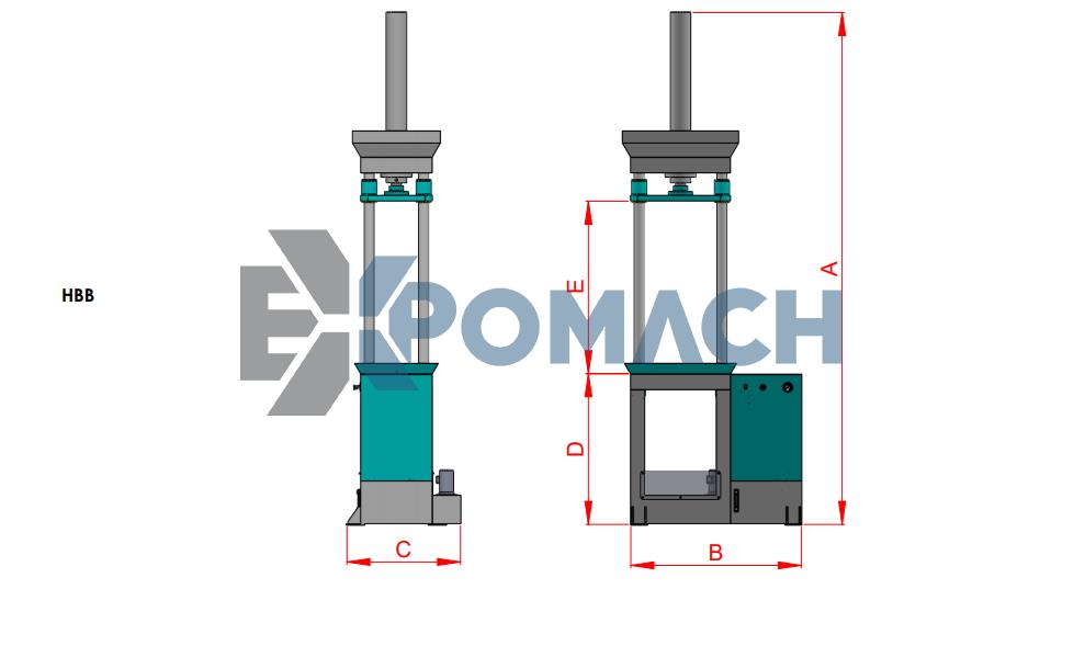 HBC - Vertical Press Broaching Press - Vertical Pull Broaching Press