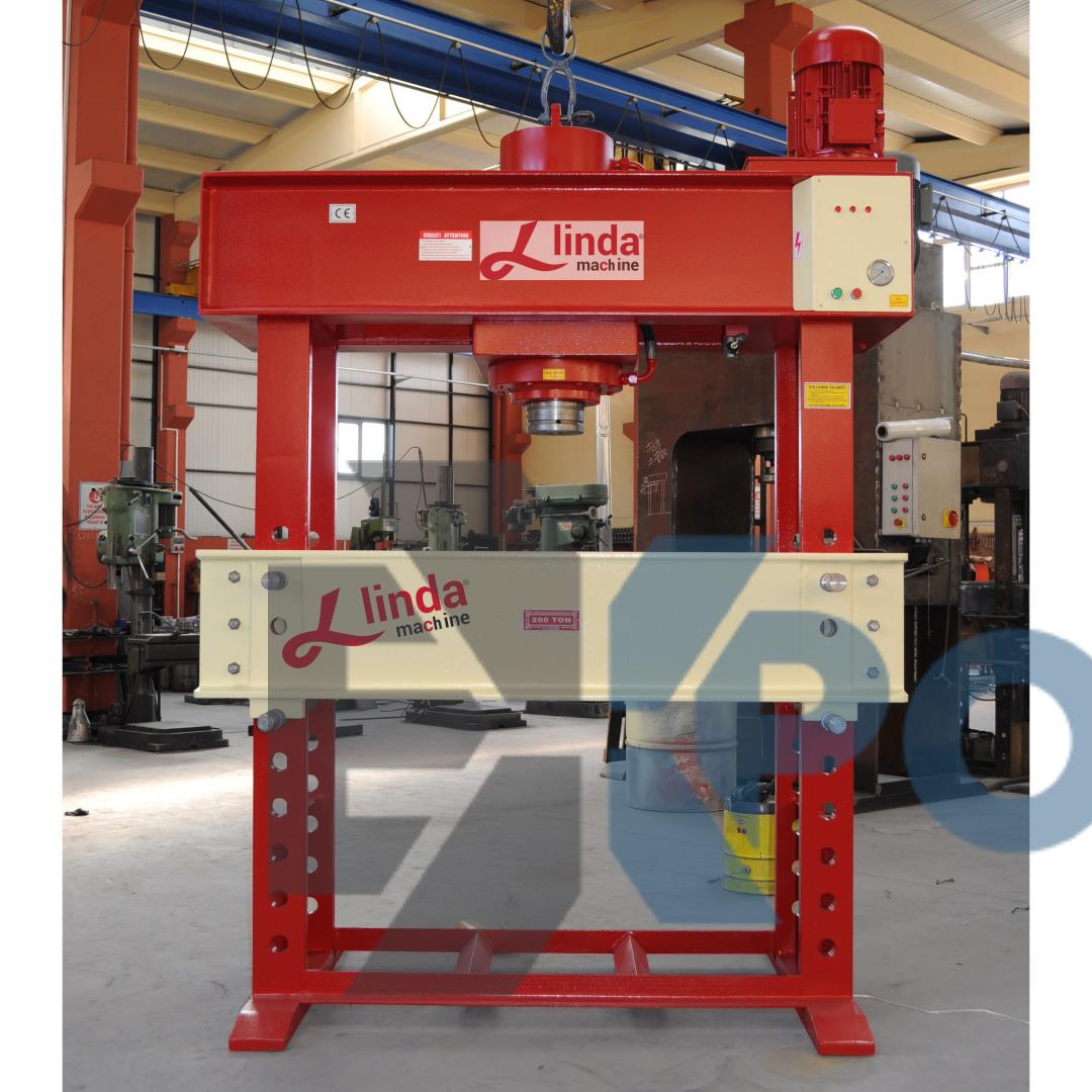 200 Ton Motor Hydraulic Workshop Press - Hydraulic Workshop Press