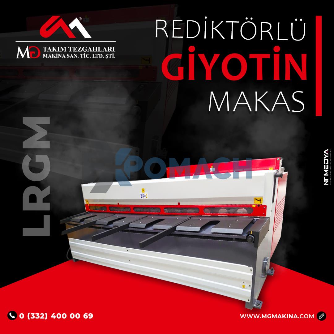 LRGM Rediktörlü Giyotin Makas - Guillotine Machines