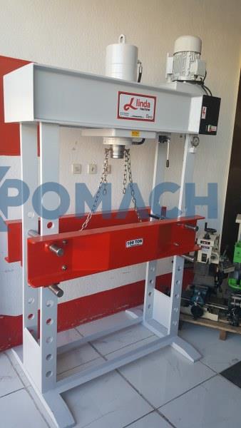 100 Ton Linda Machine Motorized Hydraulic Workshop Press - Hydraulic Workshop Press