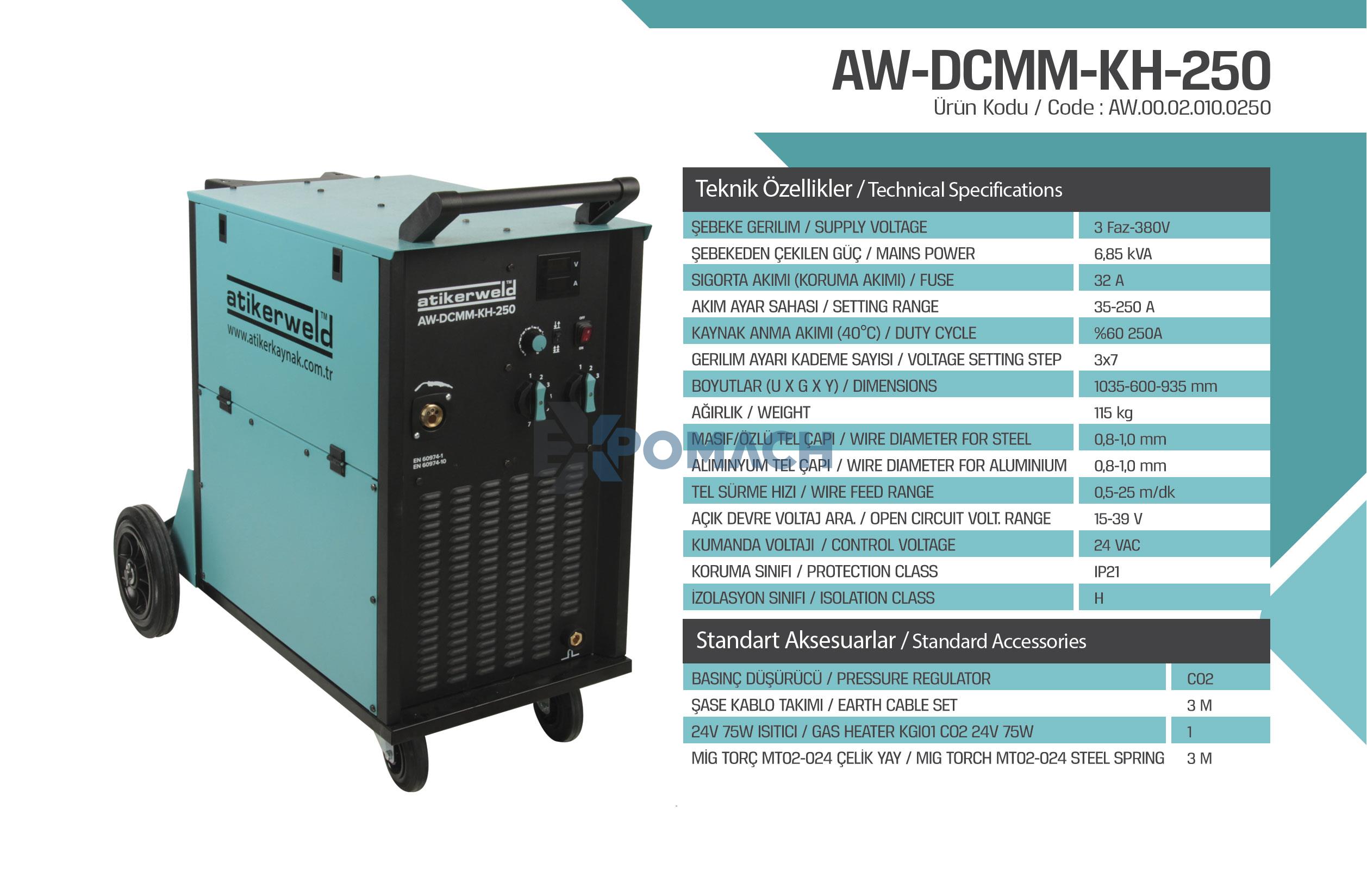 250 Amp Mig Mag Gas Welding Machine - Welding