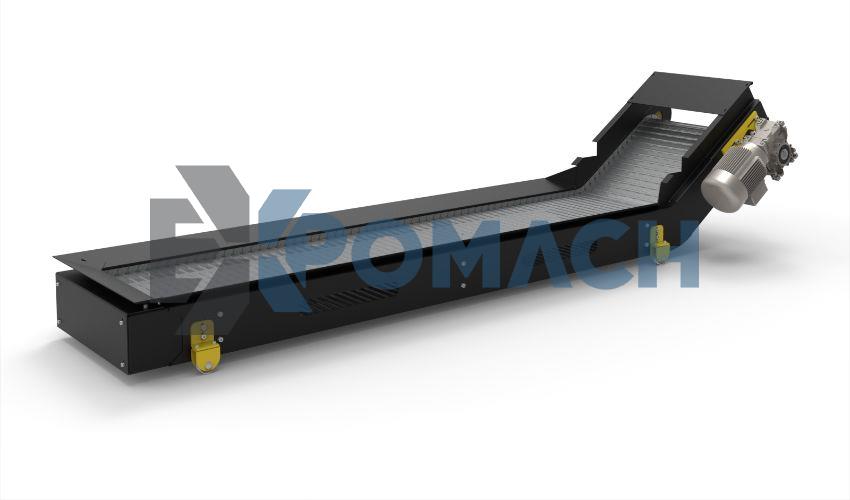 CHIP CONVEYOR-MILLENNIUM CONVEYOR-STEEL PALLET CHIP CONVEYOR-CNC CHIP CONVEYOR-COARSE CHIP