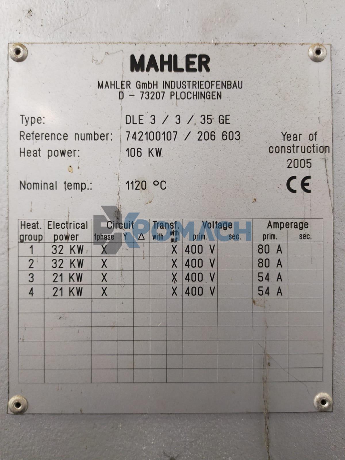 Mahler DLE 3 Tunnel Oven Mahler