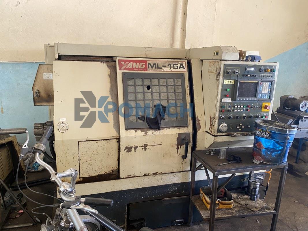 YANG ML 15-A 6 İNÇ 1999 Model Kapalı Kart CNC Torna