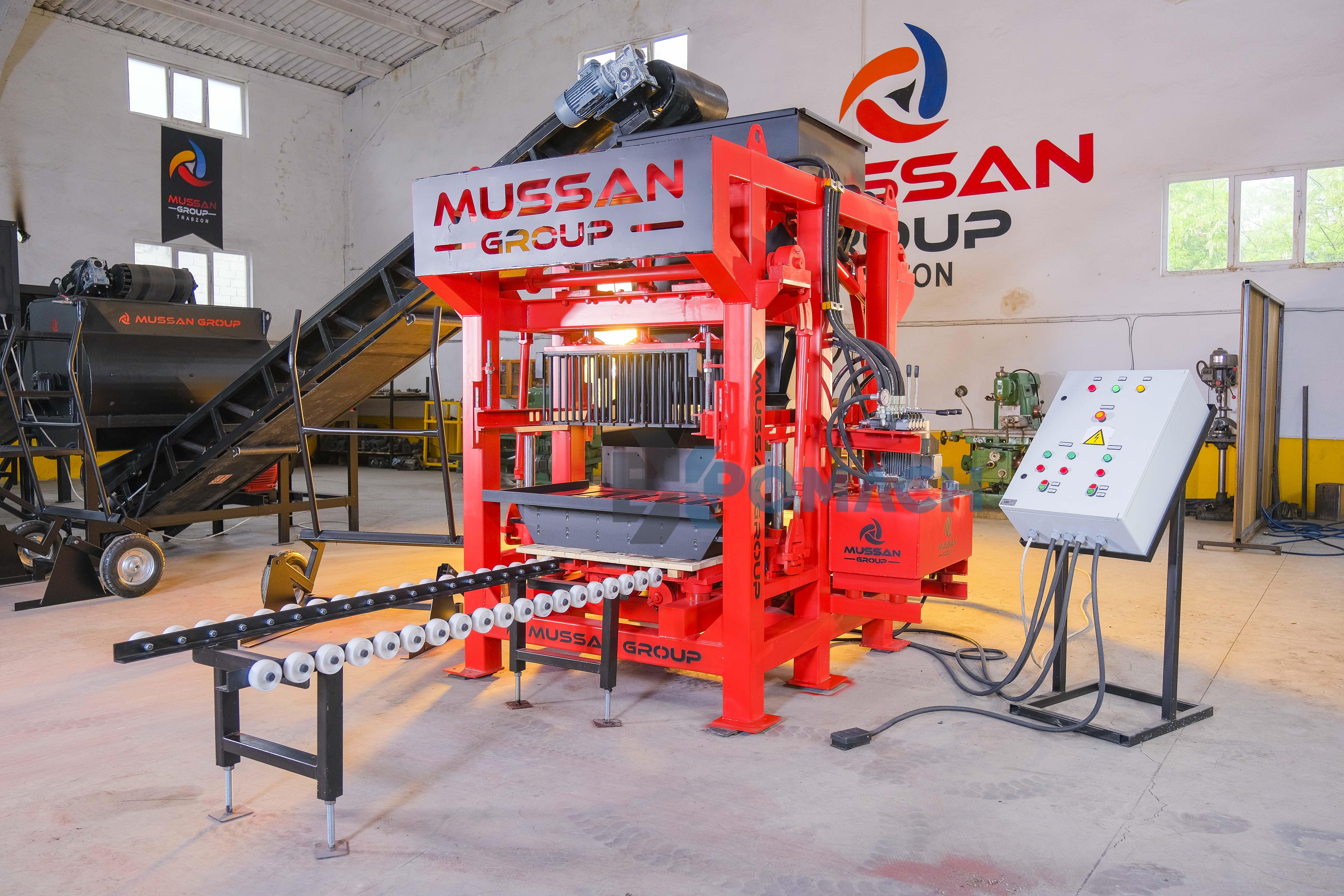 MUSSAN MG 4.1 HOLLOW BLOCK, PAVE, KERBSTONE MACHINE