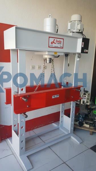 100 Ton Linda Machine Motorized Hydraulic Workshop Press - Hydraulic Workshop Press