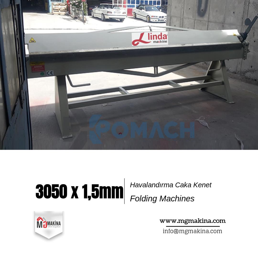 3050 x 1,5mm Havalanırma Caka Kenet - Folding Machines