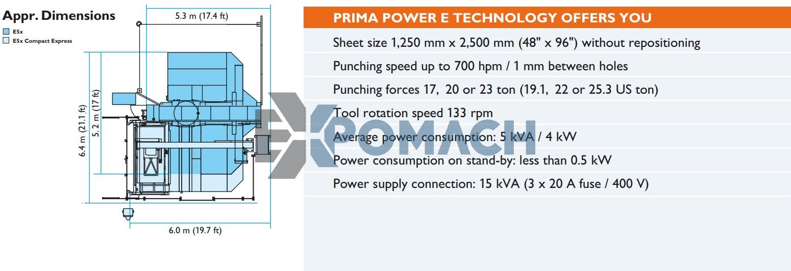 COMPACT EXPESS PRIMA POWER EX5 GENIUS PUNCH PRESS - SERVO-ELEKTRİKLİ TARET DELME MAKİNASI EX5 PRIMA POWER