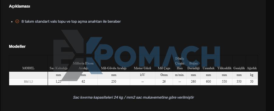 BM 1,2 Manuel Döküm Kordon Makinesi