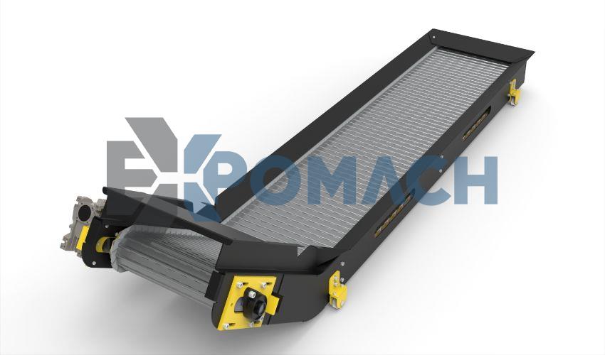 CHIP CONVEYOR-MILLENNIUM CONVEYOR-STEEL PALLET CHIP CONVEYOR-CNC CHIP CONVEYOR-COARSE CHIP