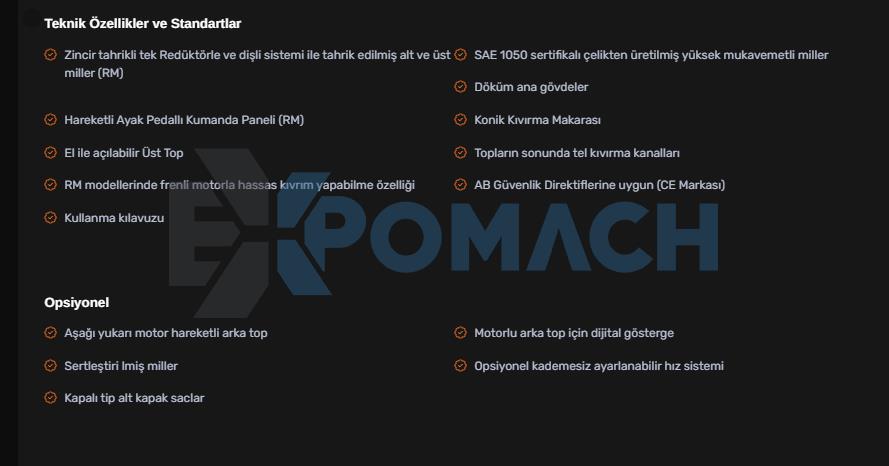 MRM Motorlu 3 Toplu Silindir Makinesi