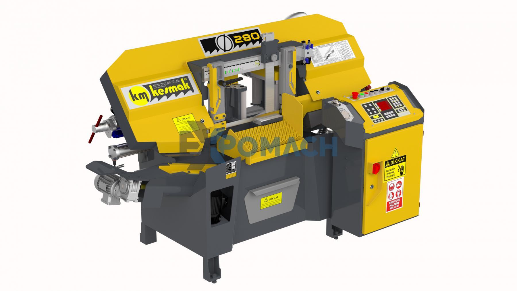 KME 280 Fully Automatic Electronic Angle Band Saw