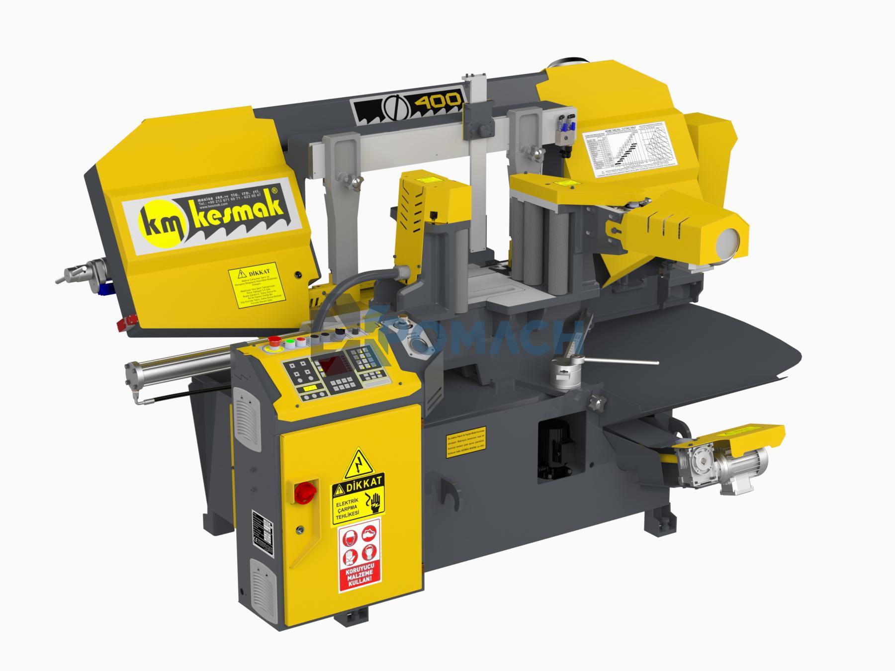 KME DG 400 Fully Automatic - Electronic Angle Band Saw