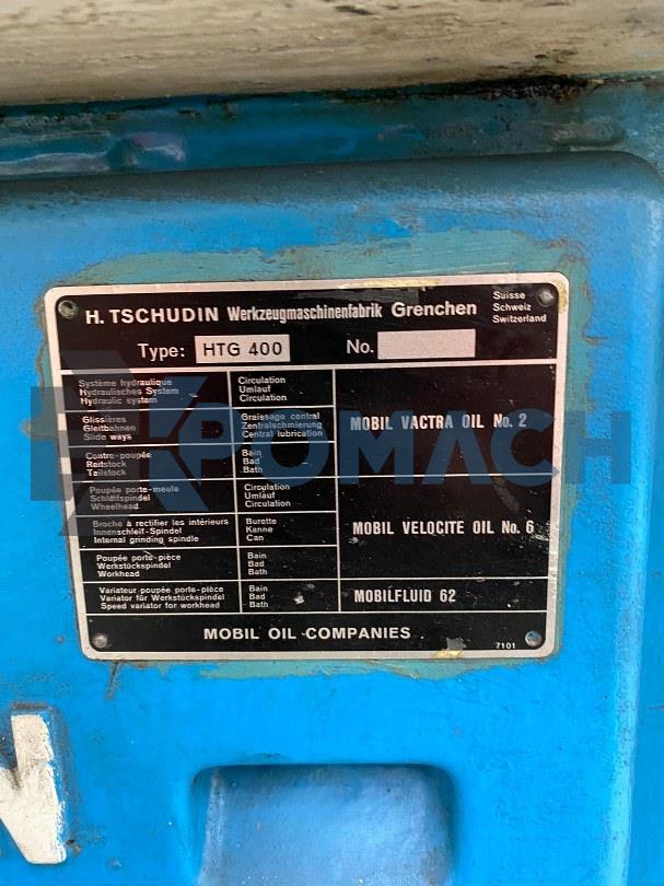 HTG 400 Tschudin Cylinder Grinder 260 x 610 1992 Model